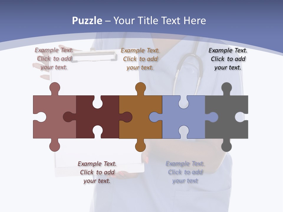Health Confident Nurse PowerPoint Template