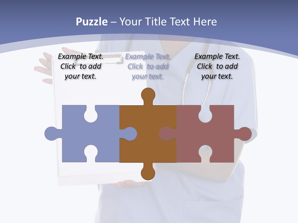 Health Confident Nurse PowerPoint Template