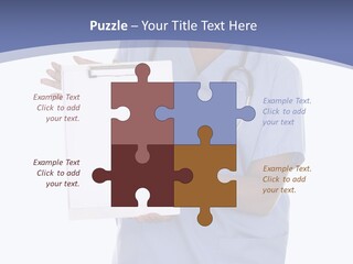 Health Confident Nurse PowerPoint Template