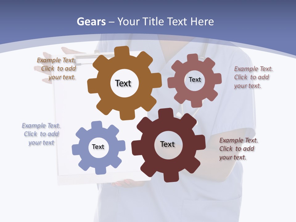 Health Confident Nurse PowerPoint Template
