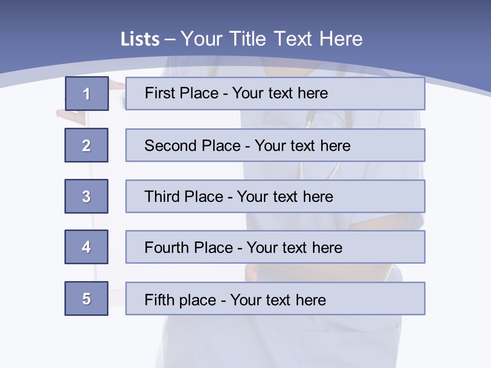 Health Confident Nurse PowerPoint Template