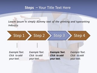 Health Confident Nurse PowerPoint Template