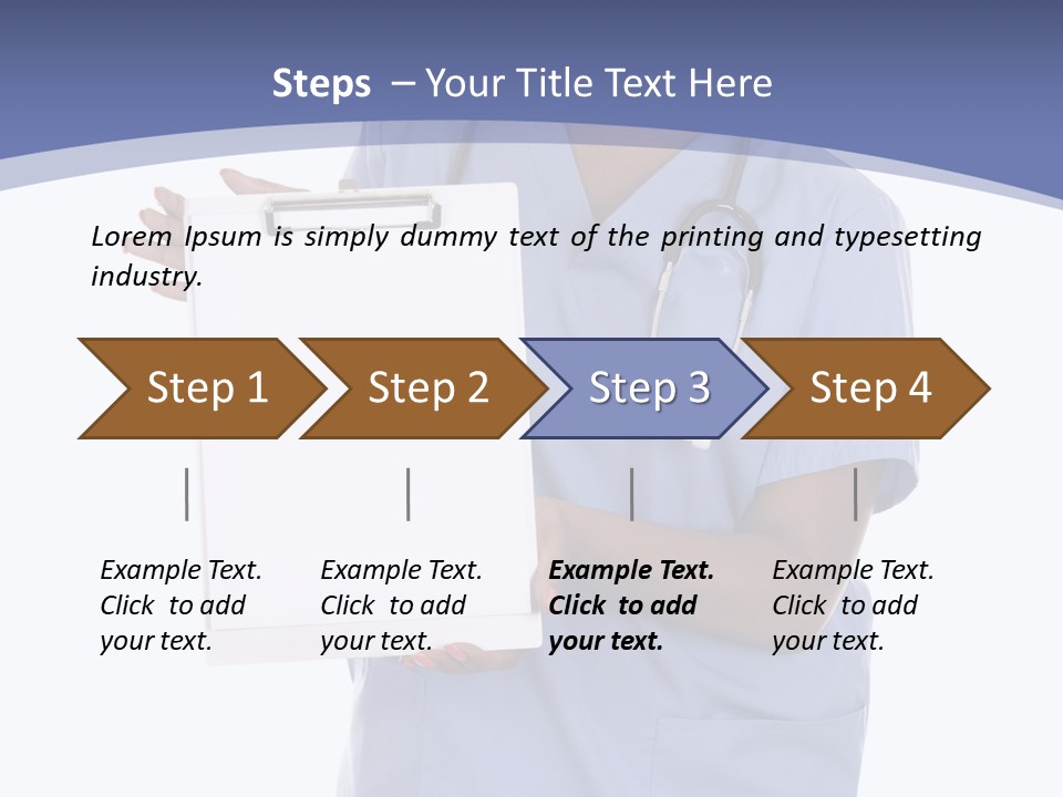 Health Confident Nurse PowerPoint Template