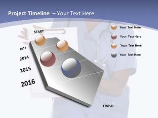 Health Confident Nurse PowerPoint Template