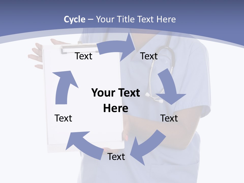 Health Confident Nurse PowerPoint Template