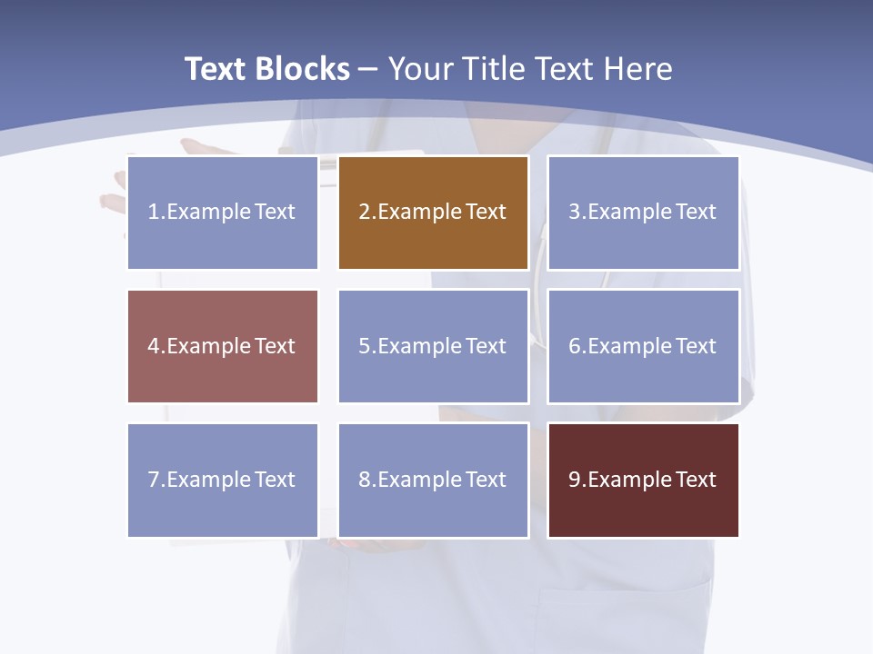 Health Confident Nurse PowerPoint Template