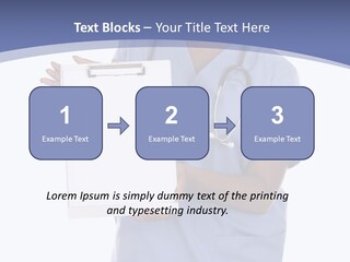 Health Confident Nurse PowerPoint Template