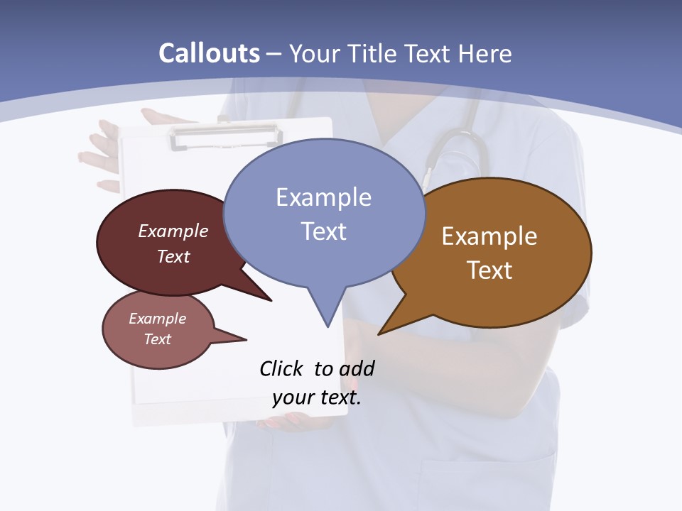 Health Confident Nurse PowerPoint Template