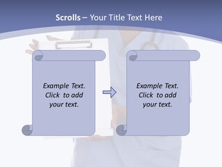 Health Confident Nurse PowerPoint Template
