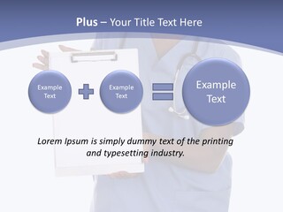 Health Confident Nurse PowerPoint Template