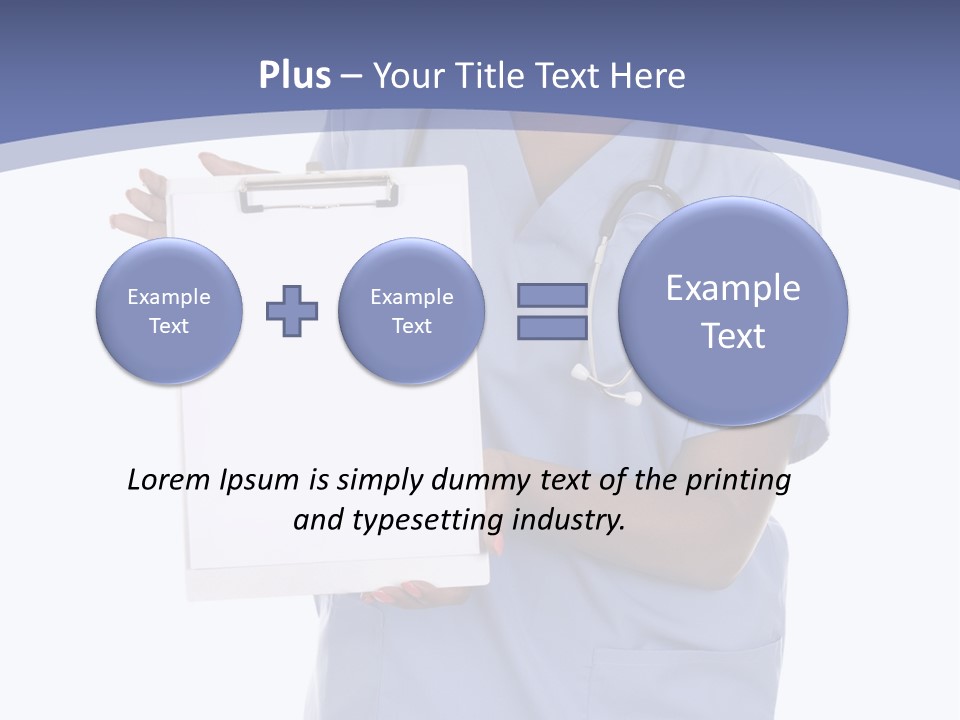 Health Confident Nurse PowerPoint Template