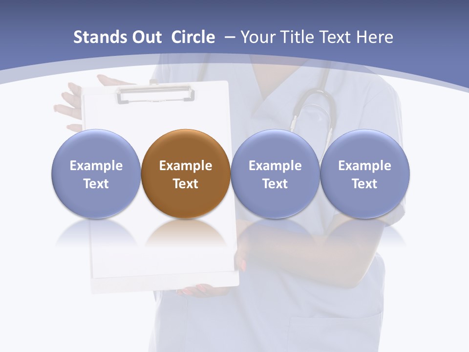 Health Confident Nurse PowerPoint Template