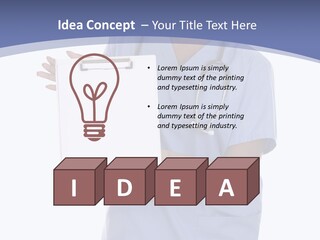 Health Confident Nurse PowerPoint Template