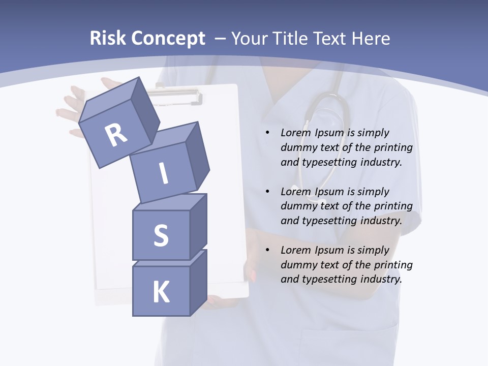 Health Confident Nurse PowerPoint Template