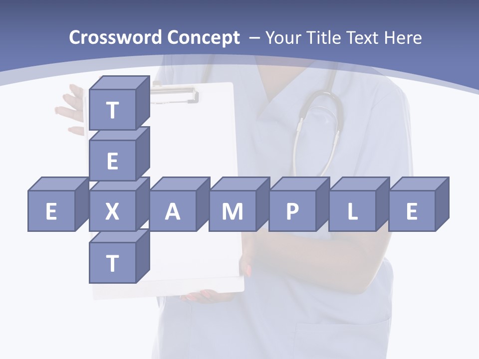 Health Confident Nurse PowerPoint Template