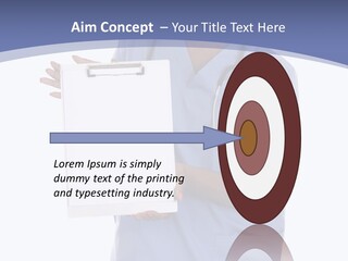 Health Confident Nurse PowerPoint Template