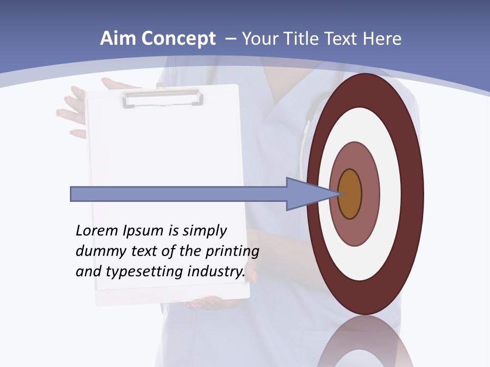 Health Confident Nurse PowerPoint Template