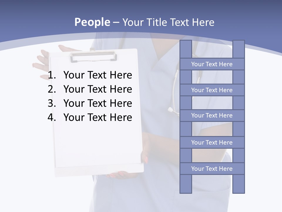 Health Confident Nurse PowerPoint Template