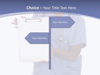 Health Confident Nurse PowerPoint Template