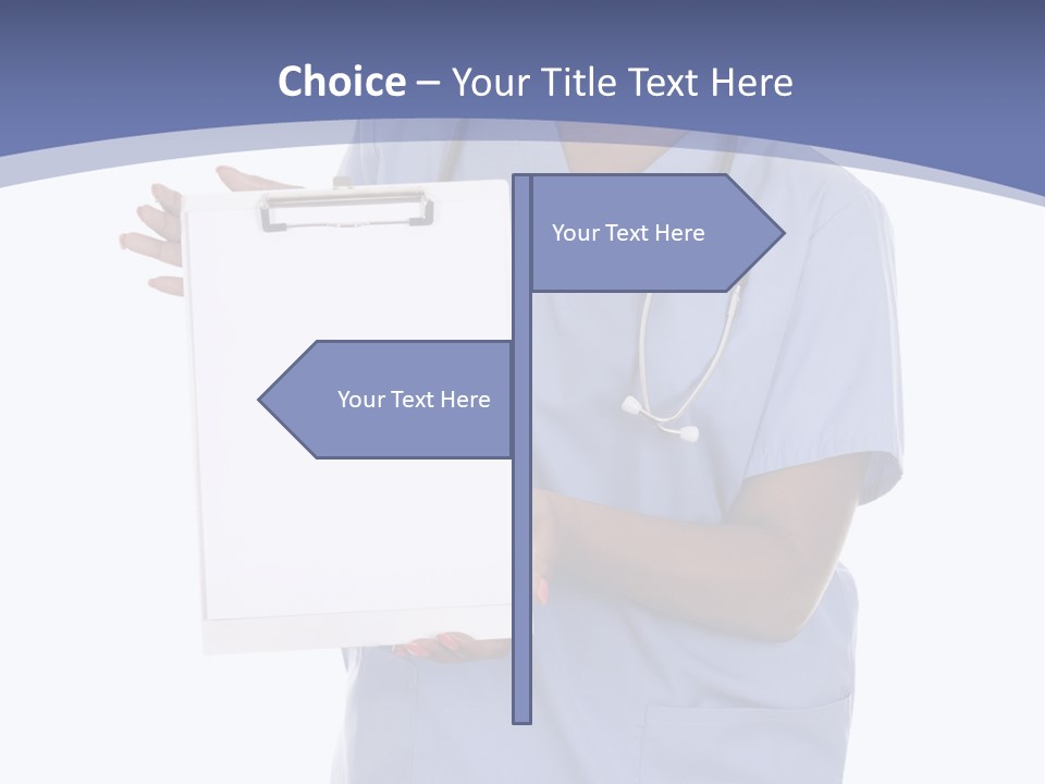 Health Confident Nurse PowerPoint Template