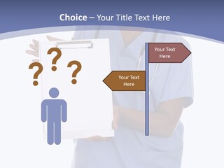 Health Confident Nurse PowerPoint Template