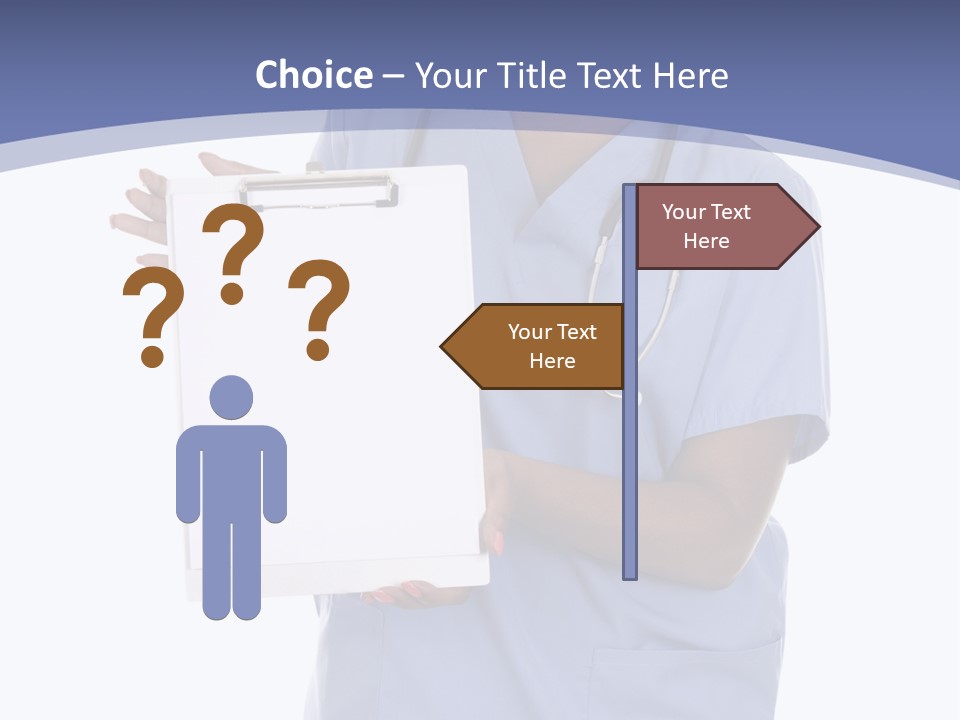 Health Confident Nurse PowerPoint Template