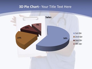 Health Confident Nurse PowerPoint Template