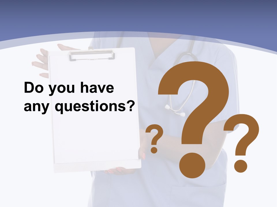 Health Confident Nurse PowerPoint Template