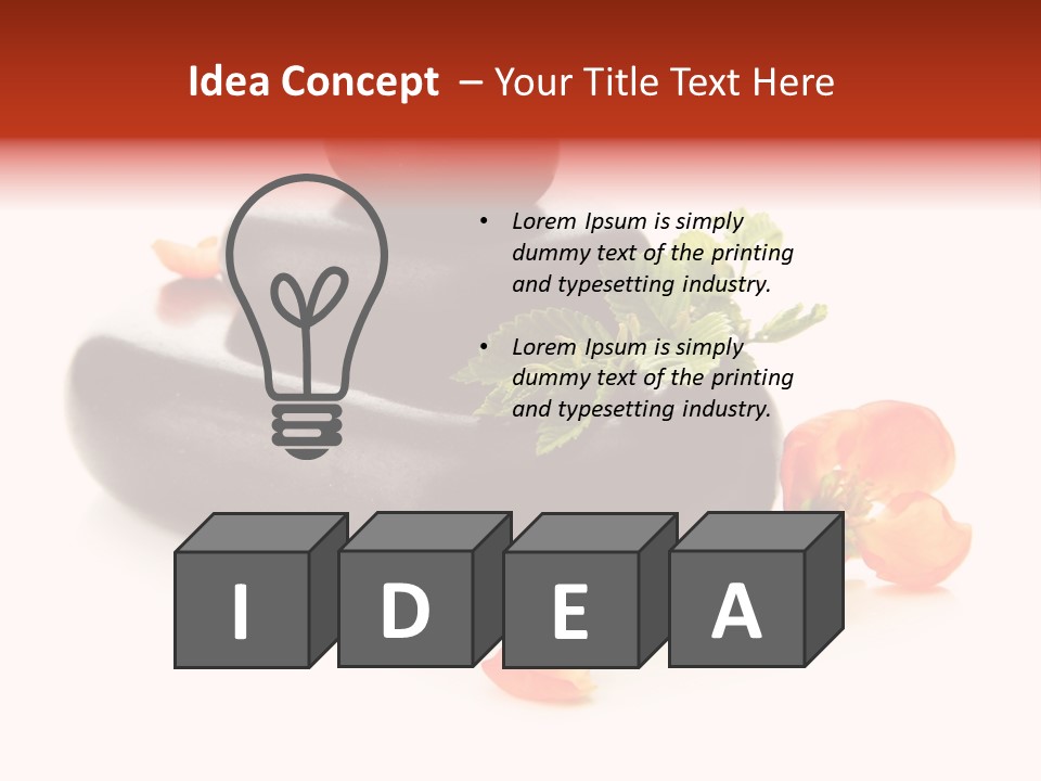 Many Massage Rock PowerPoint Template