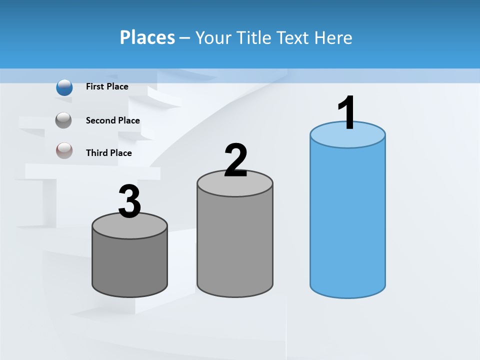 White Doorway Growth PowerPoint Template