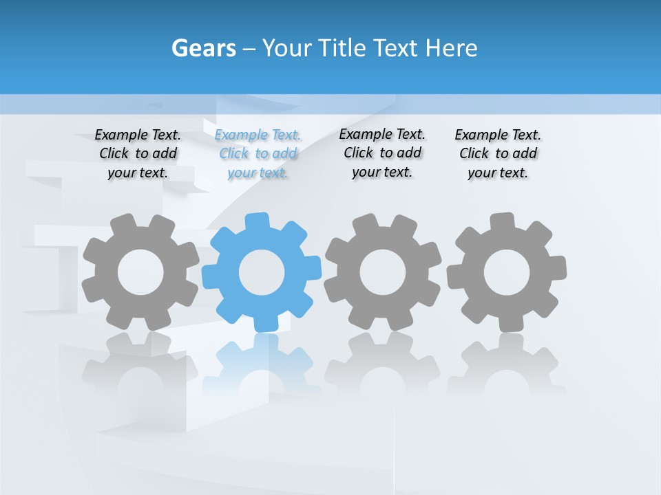 White Doorway Growth PowerPoint Template