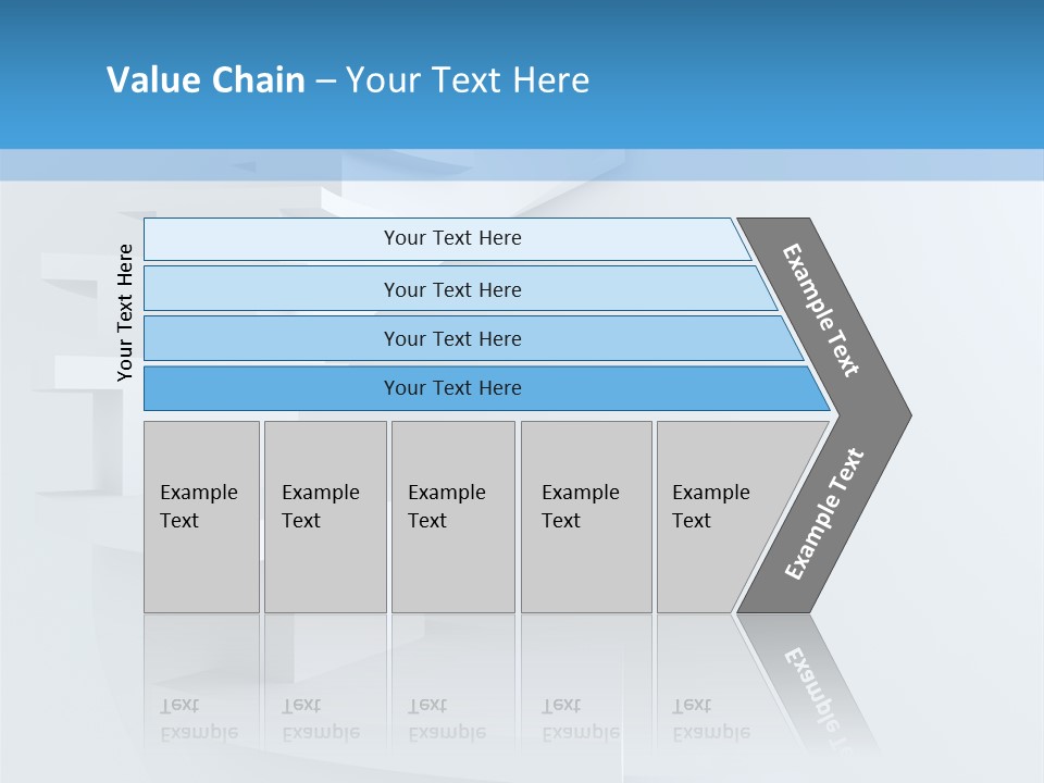 White Doorway Growth PowerPoint Template