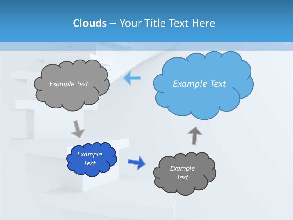 White Doorway Growth PowerPoint Template