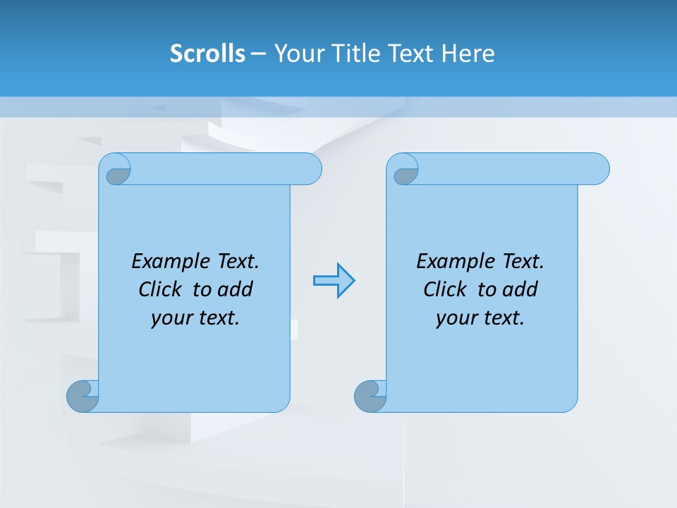 White Doorway Growth PowerPoint Template