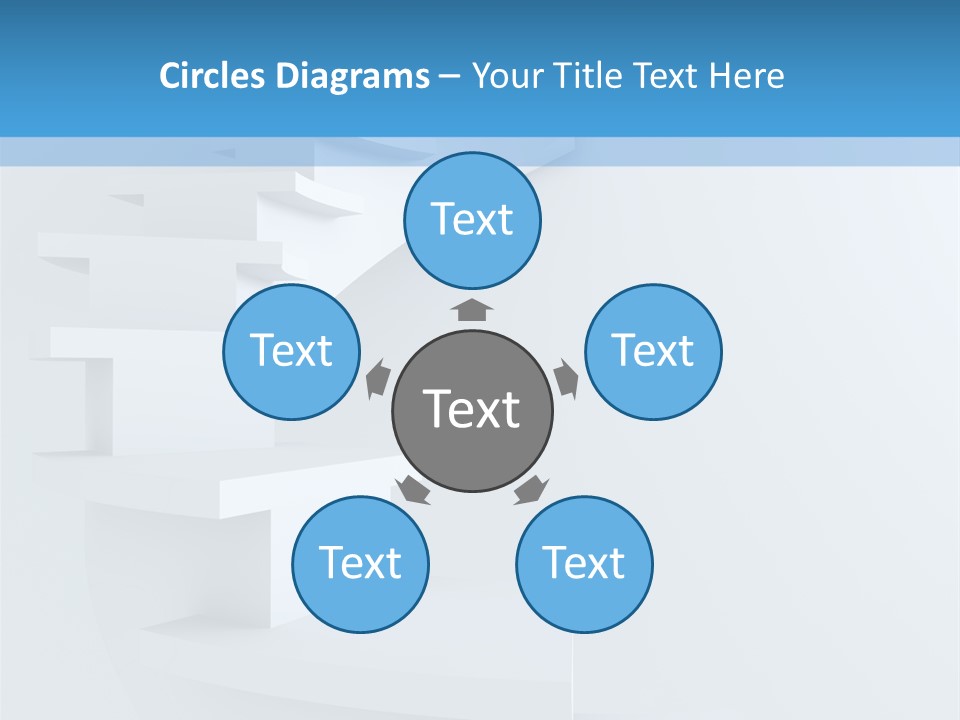 White Doorway Growth PowerPoint Template