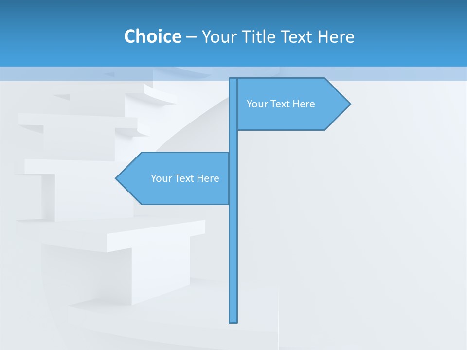 White Doorway Growth PowerPoint Template