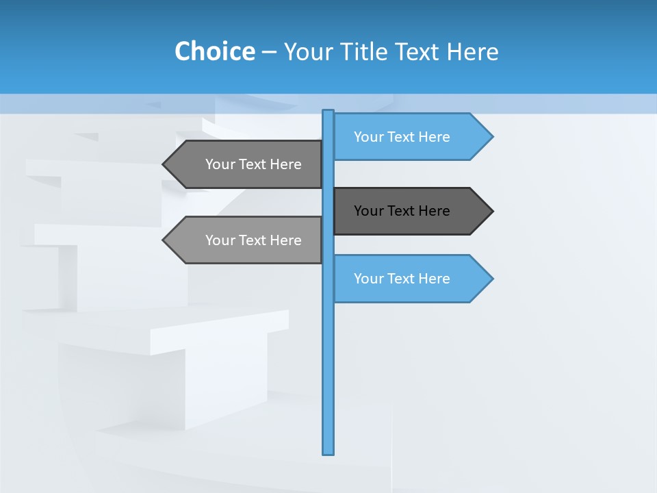 White Doorway Growth PowerPoint Template