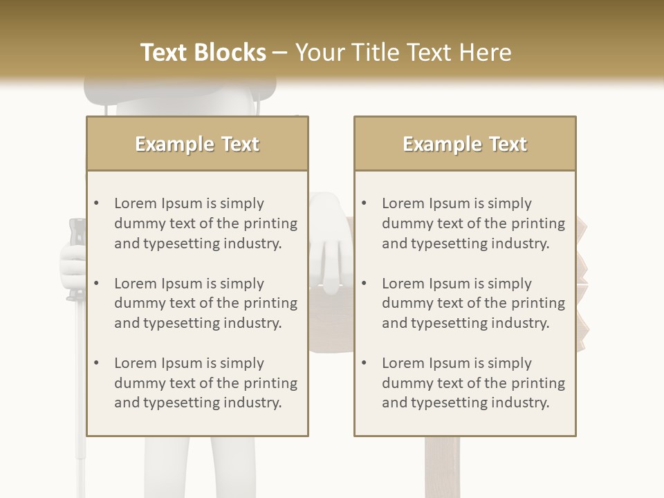 Man Hiking Human PowerPoint Template