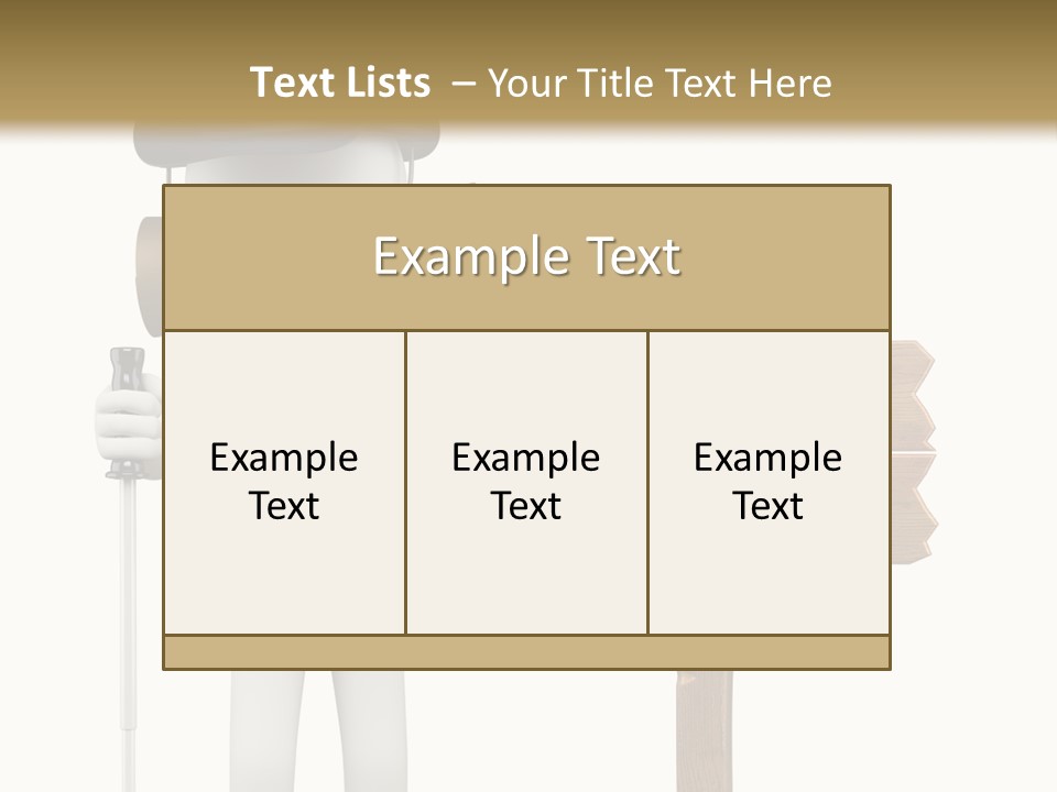 Man Hiking Human PowerPoint Template