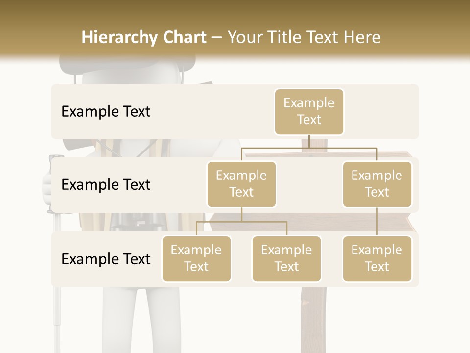 Man Hiking Human PowerPoint Template