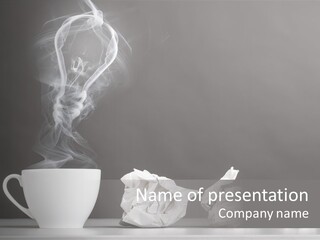 Steam Empty Idea PowerPoint Template