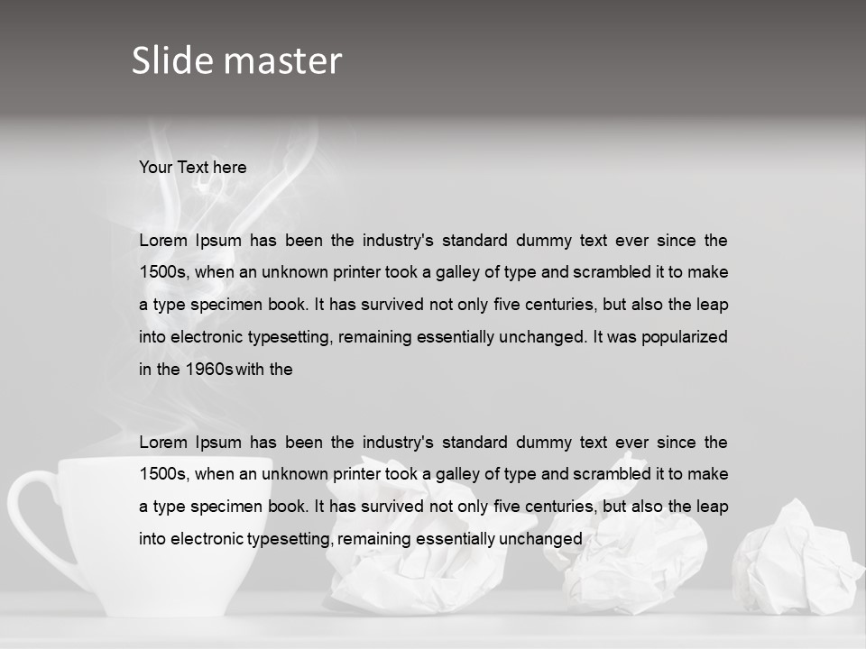 Steam Empty Idea PowerPoint Template