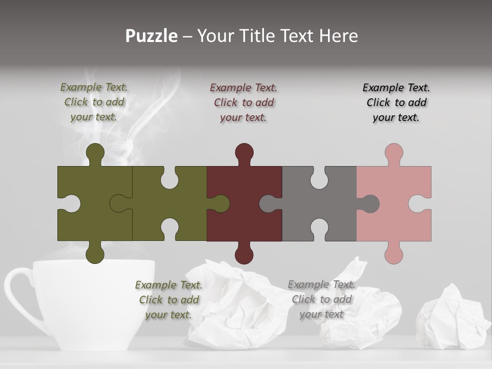 Steam Empty Idea PowerPoint Template