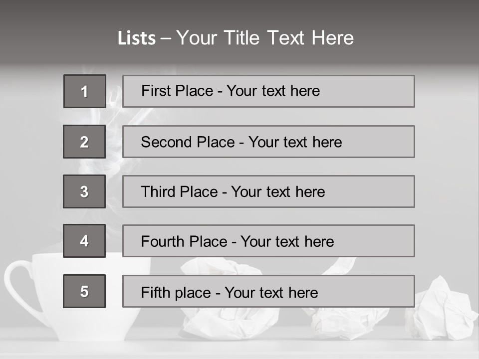 Steam Empty Idea PowerPoint Template