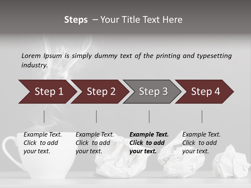 Steam Empty Idea PowerPoint Template