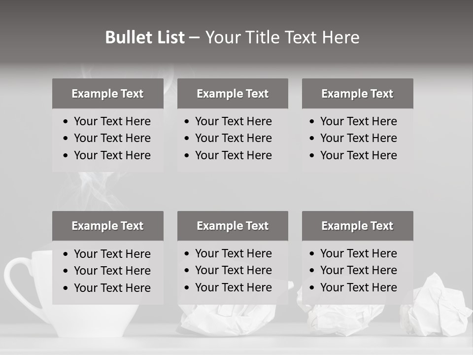 Steam Empty Idea PowerPoint Template
