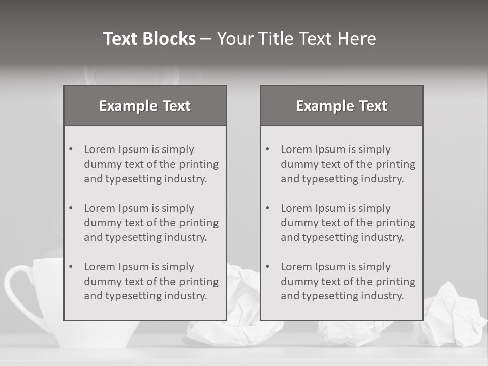 Steam Empty Idea PowerPoint Template