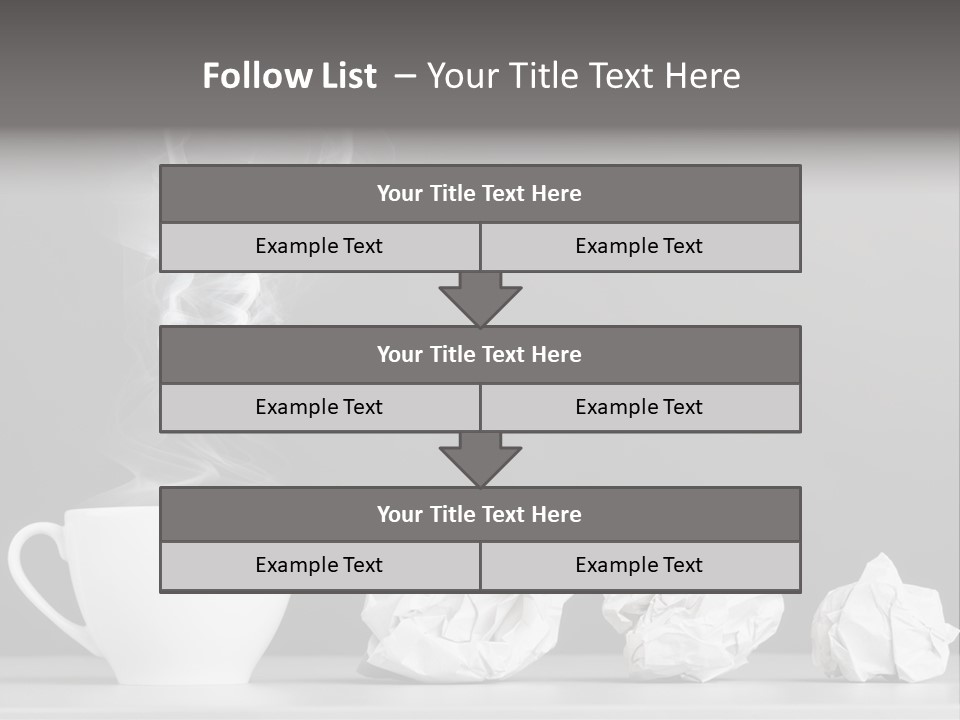 Steam Empty Idea PowerPoint Template