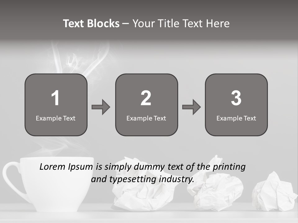 Steam Empty Idea PowerPoint Template