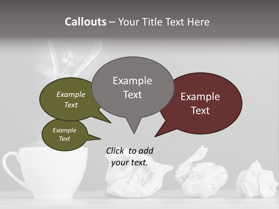 Steam Empty Idea PowerPoint Template